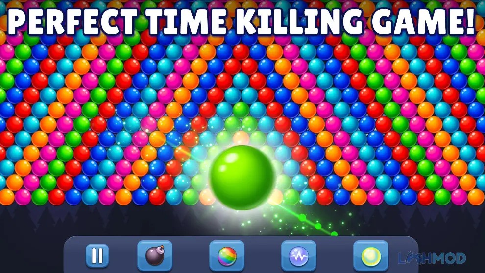 Ảnh 2 của Tải Bubble Pop Puzzle Game Legend Apk 22.1108.00 cho Android iOs Cảnh trong game với người chơi đang ngắm bắn bong bóng
