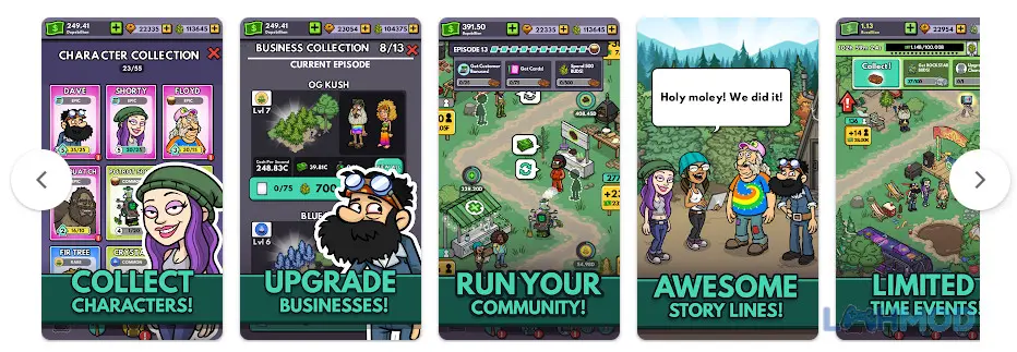 Ảnh 2 của Tải Bud Farm Idle Tycoon Mod Apk 1.11.0 (Vô Hạn Tiền) cho Android iOs Một nông trại rộng lớn với nhiều loại cây trồng và công trình