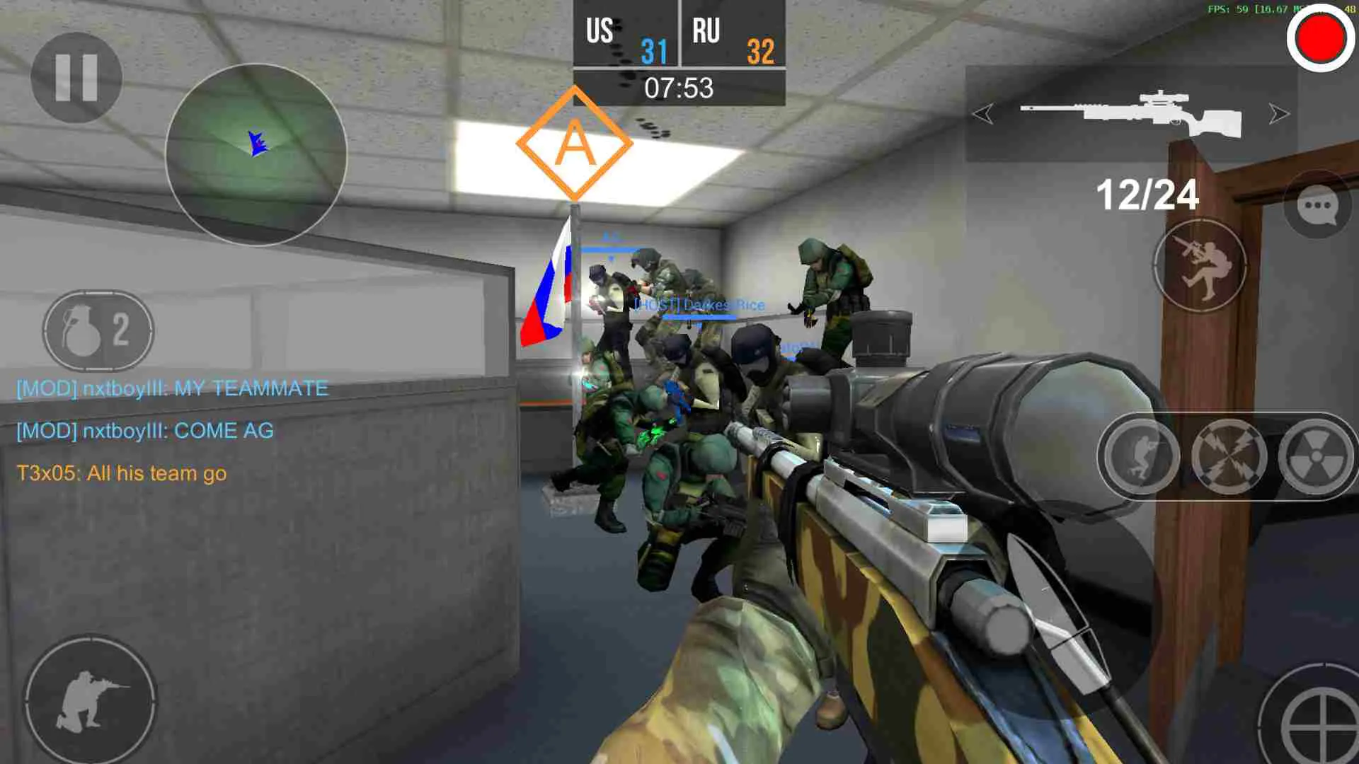 Ảnh 2 của Tải game Bullet Force Mod APK 1.88.0 (Menu, Vô Hạn Đạn) Cảnh chiến đấu kịch tính trong Bullet Force Mod