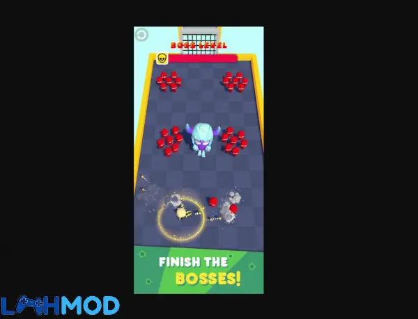 Ảnh 2 của Tải Bullet Master APK 5.33 cho Android iOS Người hùng Bullet Master đang hành động, với hiệu ứng đạn bay