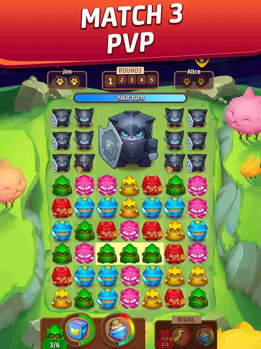 Ảnh 2 của Cat Force Mod APK 0.50.0 (Vô Hạn Năng Lượng, BOOSTER) Màn hình tải Cat Force Mod trên điện thoại