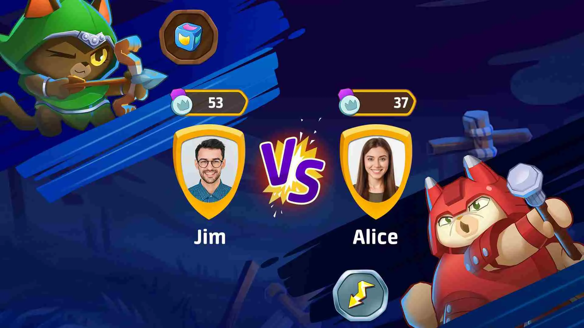 Ảnh 3 của Cat Force Mod APK 0.50.0 (Vô Hạn Năng Lượng, BOOSTER) Tính năng PvP trong game giải đố Cat Force Mod