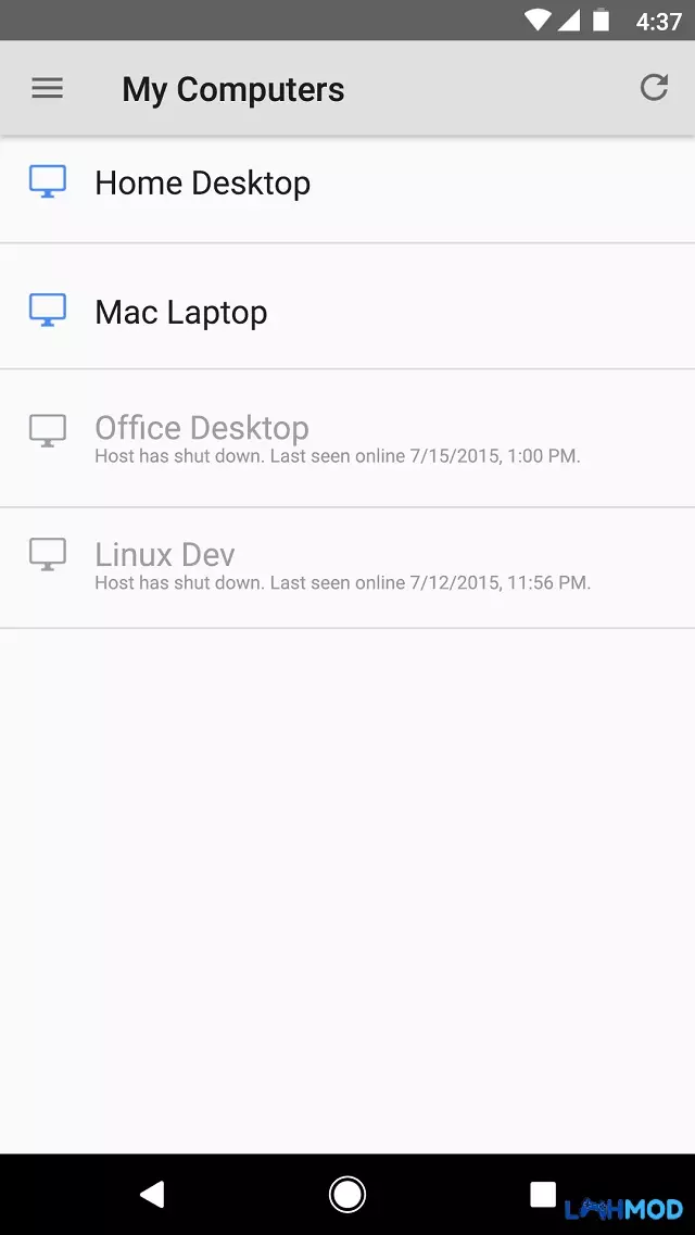 Ảnh 2 của Tải ứng dụng Chrome Remote Desktop Apk 79.0.3945.26 cho Android, IOS Giao diện Chrome Remote Desktop trên máy tính với các tùy chọn kết nối