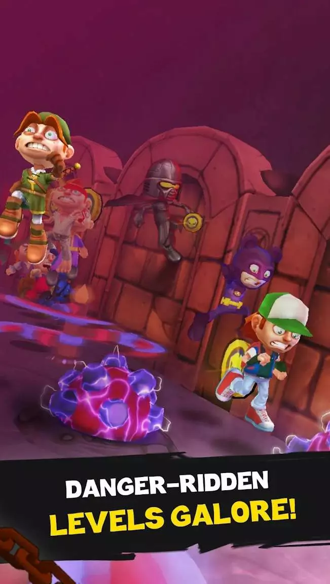 Ảnh 3 của Tải game Clicker Fred Mod APK 1.0.3 (Vô Hạn Tiền, Đá Quý) Fred thu thập tiền vàng và vật phẩm trên đường chạy