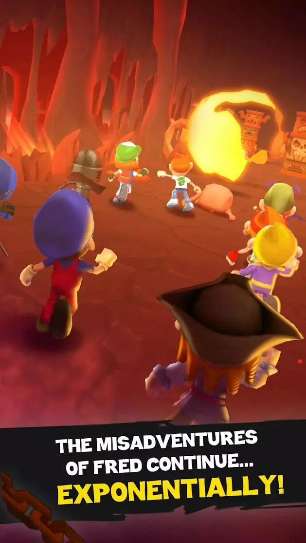 Ảnh 4 của Tải game Clicker Fred Mod APK 1.0.3 (Vô Hạn Tiền, Đá Quý) Giao diện nâng cấp kỹ năng cho Fred trong cuộc phiêu lưu