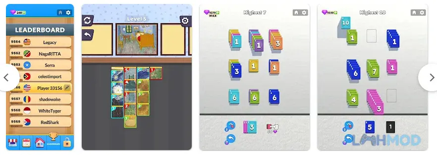 Ảnh 3 của Tải Color Solitaire 3D Apk v31 cho Android iOs Hình ảnh giao diện người dùng Color Solitaire 3D