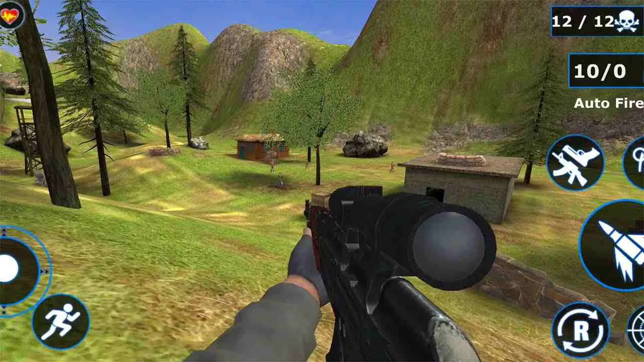 Ảnh 3 của Tải game Combat Shooter Mod APK 2.7 (Menu, Bất tử, Onehit) Giao diện chọn vũ khí trong Combat Shooter Mod