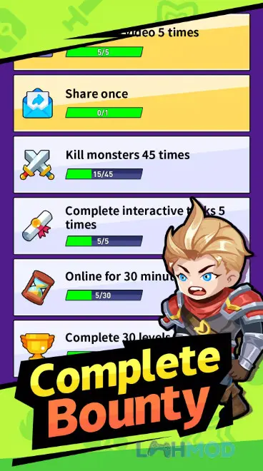 Ảnh 4 của Tải Crazy Hero Apk 1.3.4 cho Android iOs Anh hùng đang chiến đấu trong một môi trường đầy thách thức