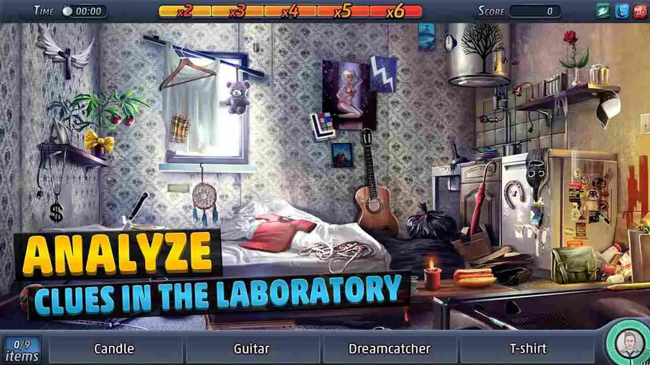 Ảnh 4 của Criminal Case Mod APK 2.39 (Menu, Vô Hạn Năng Lượng, Gợi Ý) Thám tử trong Criminal Case Mod đang khám phá hiện trường