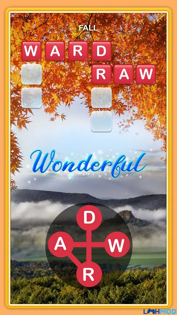 Ảnh 2 của Tải game Crossword Jam Apk 1.414.0 cho Android, IOS Cảnh chơi game Crossword Jam với các chữ cái cần ghép thành từ