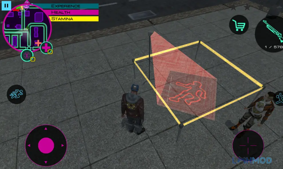 Ảnh 1 của Tải Cyber Future Crime Apk 1.6.3 cho Android iOs Ô tô bay và robot trong thành phố tương lai của Cyber Future Crime