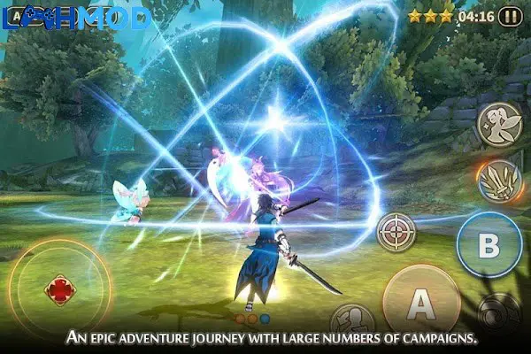 Ảnh 4 của Tải Dawn Break APK 1.2.0 cho Android iOS Giao diện chọn nhân vật hoặc hiển thị kỹ năng trong Dawn Break