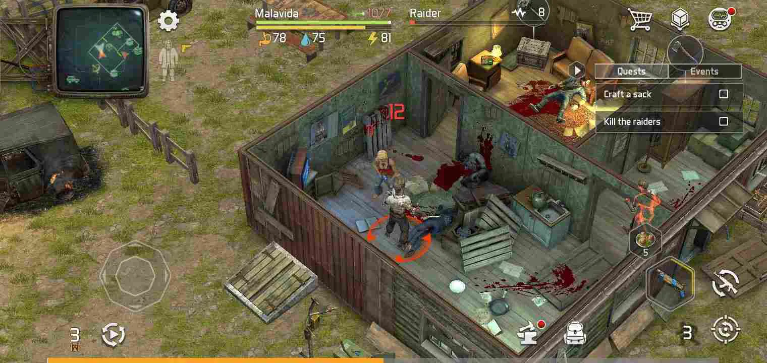 Ảnh 3 của Dawn Of Zombies Mod APK 2.197 (Menu, Bất Tử, Sát Thương, Chế Tạo) Hệ thống chế tạo và xây dựng trong Dawn Of Zombies Mod