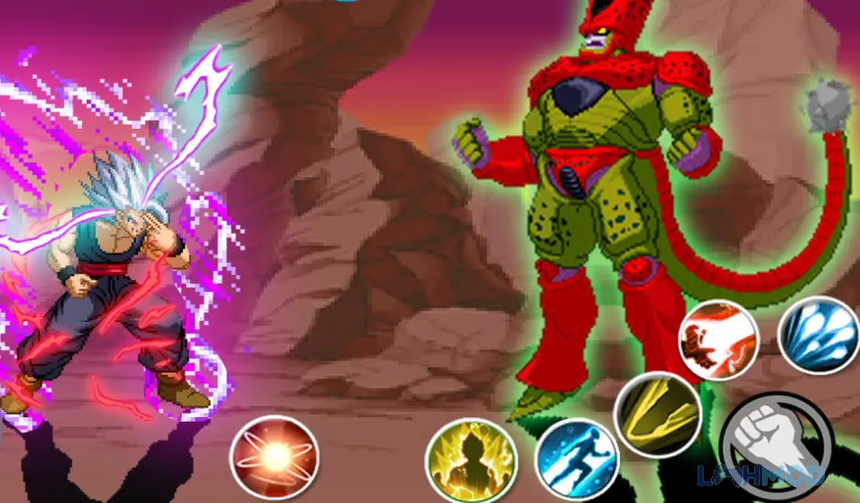 Ảnh 2 của Tải DBZ Super Fighters Battle Apk 1.0 cho Android iOs Cảnh chiến đấu kịch tính trong DBZ Super Fighters Battle Mod Apk