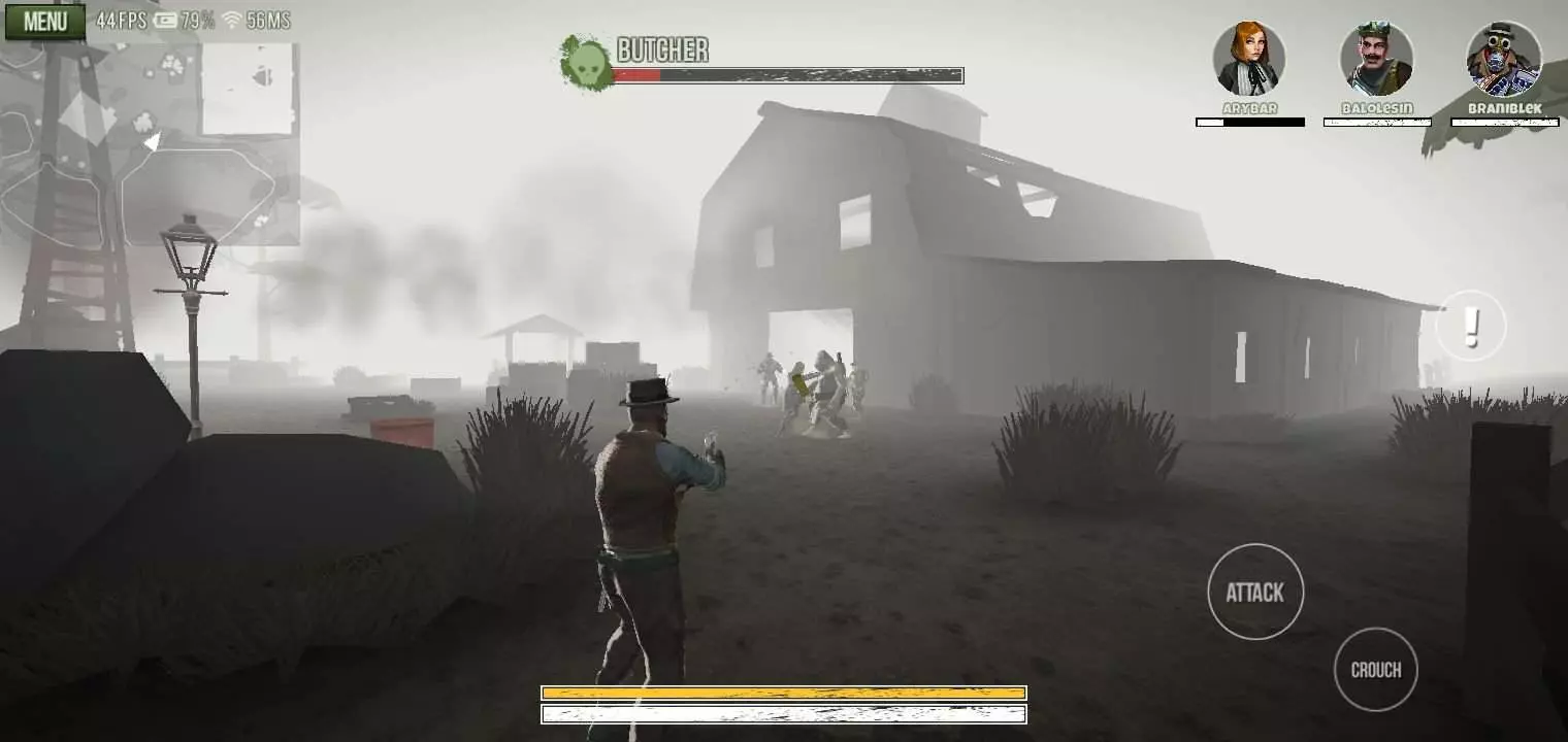 Ảnh 4 của Tải game Deadrite Hunt Mod APK 0.3.2 (Bất Tử) Một nhóm thợ săn đang phối hợp di chuyển trong Deadrite Hunt