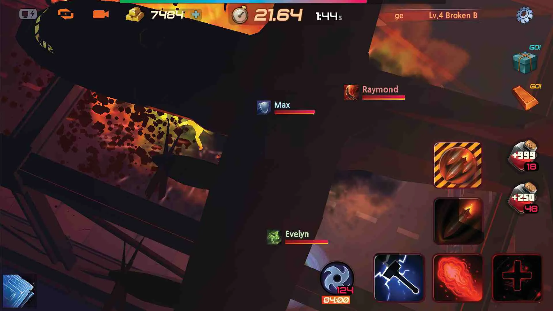 Ảnh 4 của Defense Zombie World Mod APK 11.0 (Bất Tử, Không quảng cáo) Giao diện chọn thợ săn và nâng cấp trong game Defense Zombie World