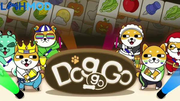 Ảnh 1 của Tải Doggo Go APK 1.97 cho Android iOS Giao diện chơi game Doggo Go với các ô ghép hình