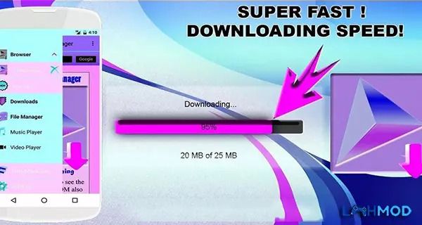 Ảnh 3 của Tải Download Manager for Android MOD APK 5.10.13003 (Mở khóa Premium) cho Android iOS Hướng dẫn tải xuống an toàn ứng dụng Download Manager for Android