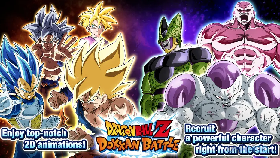Ảnh 2 của Dragon Ball Z: Dokkan Battle Mod 5.11.0 (God, High Damage) Android Giao diện chiến đấu trong Dragon Ball Z: Dokkan Battle, các nhân vật chuẩn bị tung chiêu