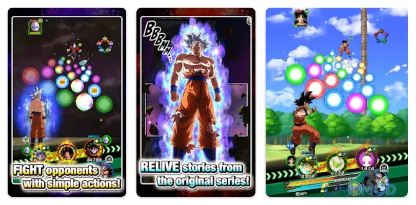 Ảnh 3 của Dragon Ball Z: Dokkan Battle Mod 5.11.0 (God, High Damage) Android Màn hình lựa chọn nhân vật và đội hình trong Dragon Ball Z: Dokkan Battle