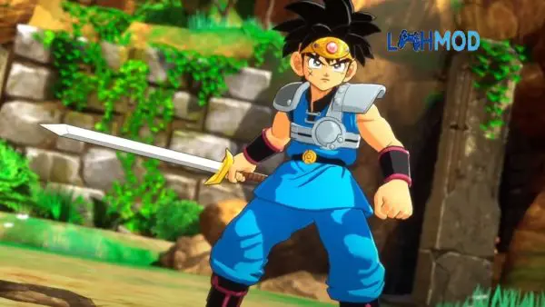 Ảnh 2 của Tải DRAGON QUEST III Mod APK 1.0.9 (Full game) Android iOS Nhóm nhân vật trong Dragon Quest III đang đứng trước một công trình cổ kính