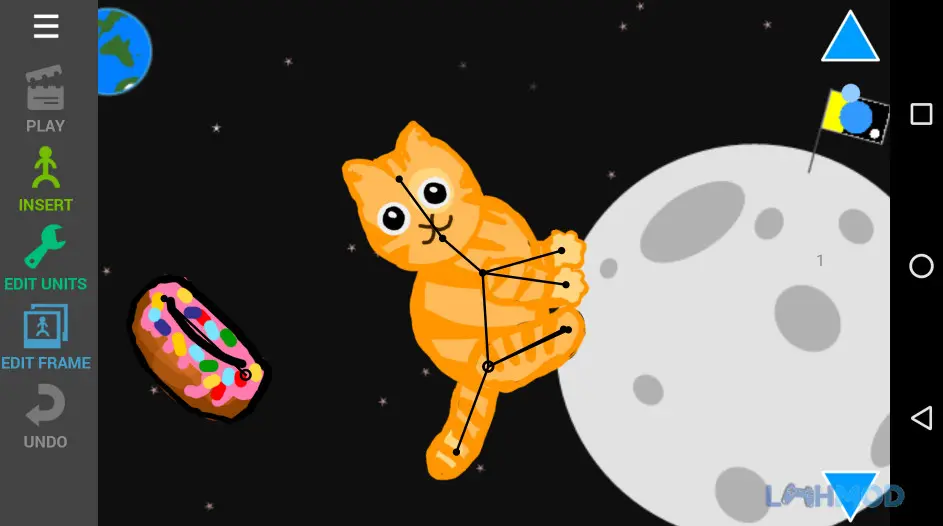 Ảnh 3 của Tải Draw Cartoons 2 Mod Apk 0.18.5 (Mở Khóa Pro) cho Android iOs Giao diện chỉnh sửa nhân vật trong Draw Cartoons 2