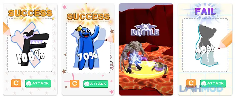 Ảnh 2 của Tải Draw Monster 3D Apk 1.2.9 cho Android iOs Người chơi sử dụng công cụ vẽ để tạo hình cho quái vật 3D