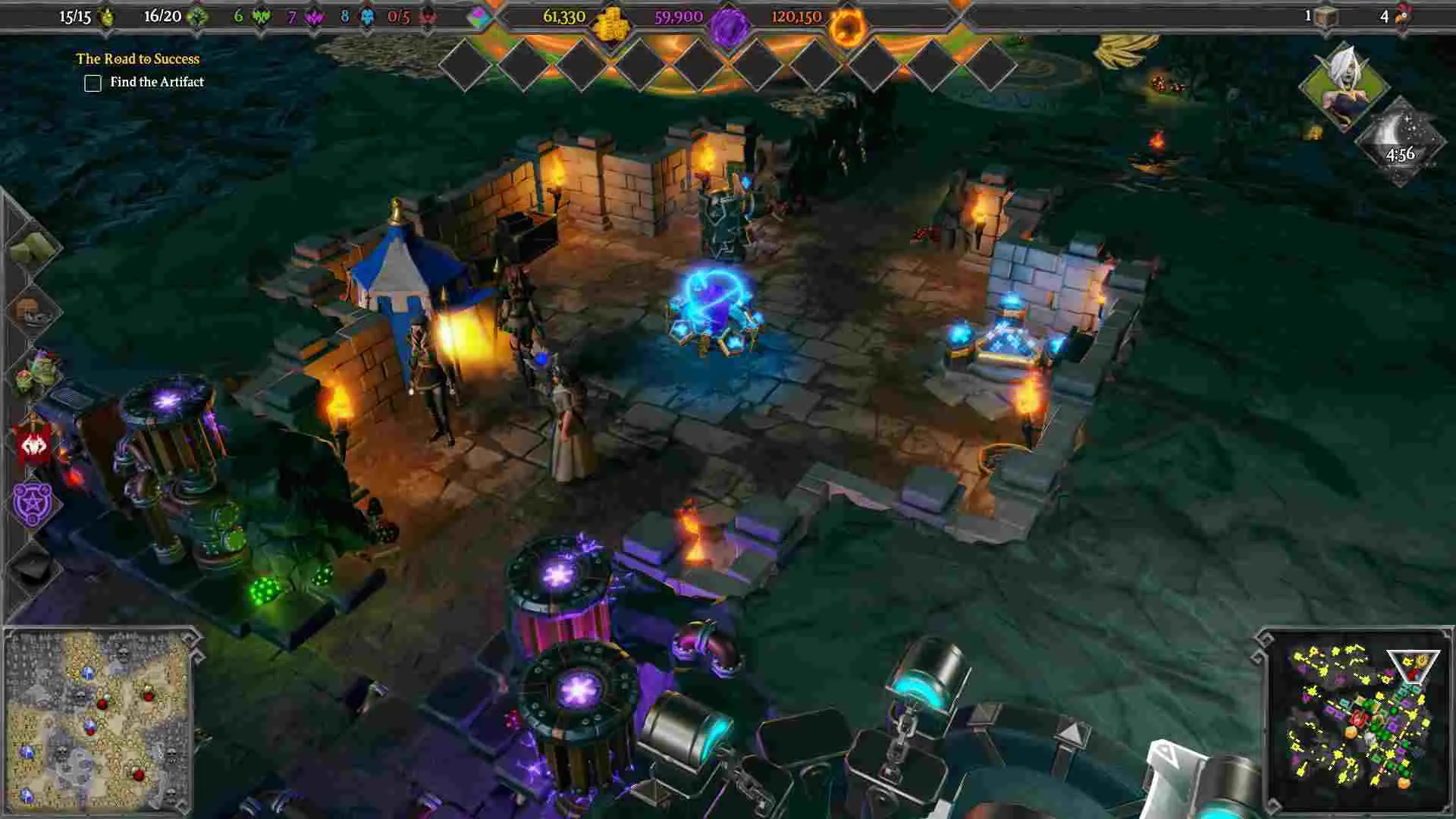 Ảnh 5 của Tải game Dungeon Clash Mod APK 2.1.32 (Vô hạn tiền) Cảnh chiến đấu hoành tráng với hiệu ứng kỹ năng rực rỡ trong Dungeon Clash