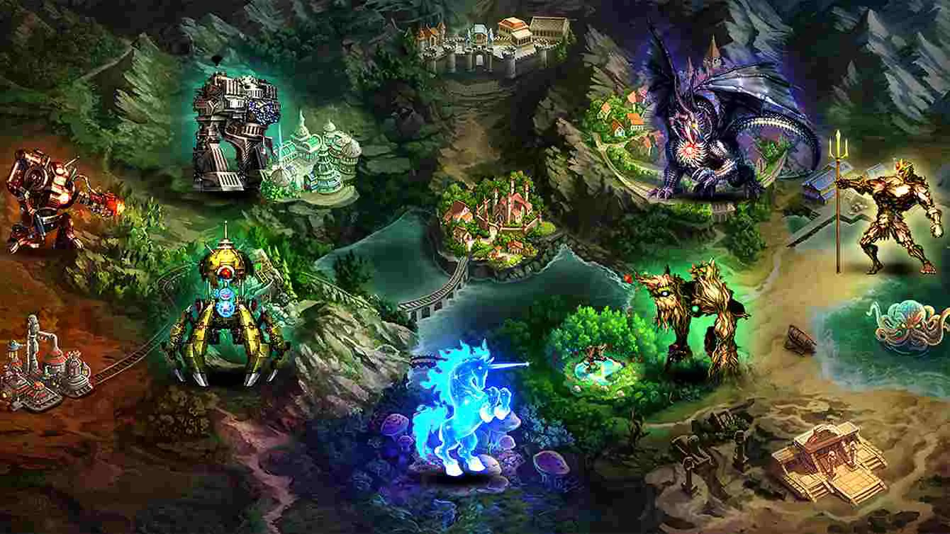 Ảnh 2 của Tải game Dungeon Survival 2 Mod APK 1.0.33.14 (Vô Hạn Năng Lượng) Cảnh đội anh hùng chiến đấu trong Dungeon Survival 2 Mod