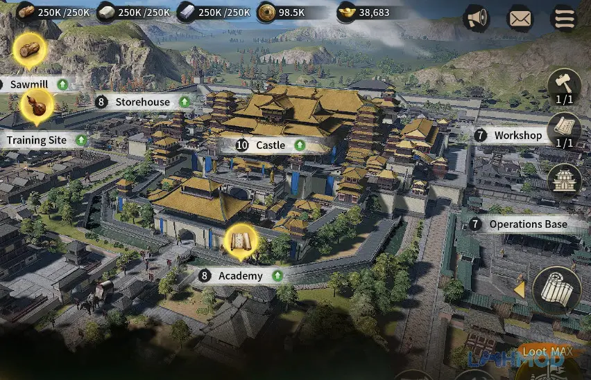 Ảnh 4 của Tải Dynasty Warriors M Apk 1.1.3 cho Android iOs Sĩ quan sử dụng kỹ năng Musou hoành tráng giữa vòng vây kẻ thù