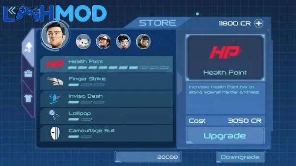 Ảnh 2 của Ejen Ali : Emergency MOD APK 2.0.4 (Vô hạn tiền) Ejen Ali trong một cảnh chiến đấu đầy kịch tính với quái vật
