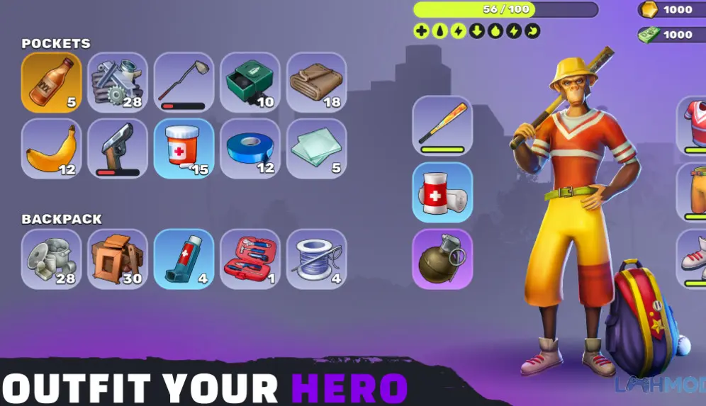 Ảnh 2 của Tải Epic Ape Madness Apk 0.9.7 cho Android iOs Cảnh quan Apetown với những con khỉ đang hoạt động