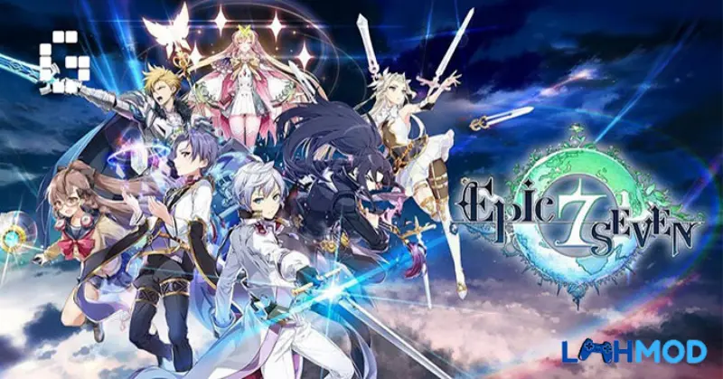 Ảnh 2 của Tải Epic Seven Apk 1.0.482 cho Android iOS Đội hình nhân vật đang chuẩn bị tấn công trong Epic Seven