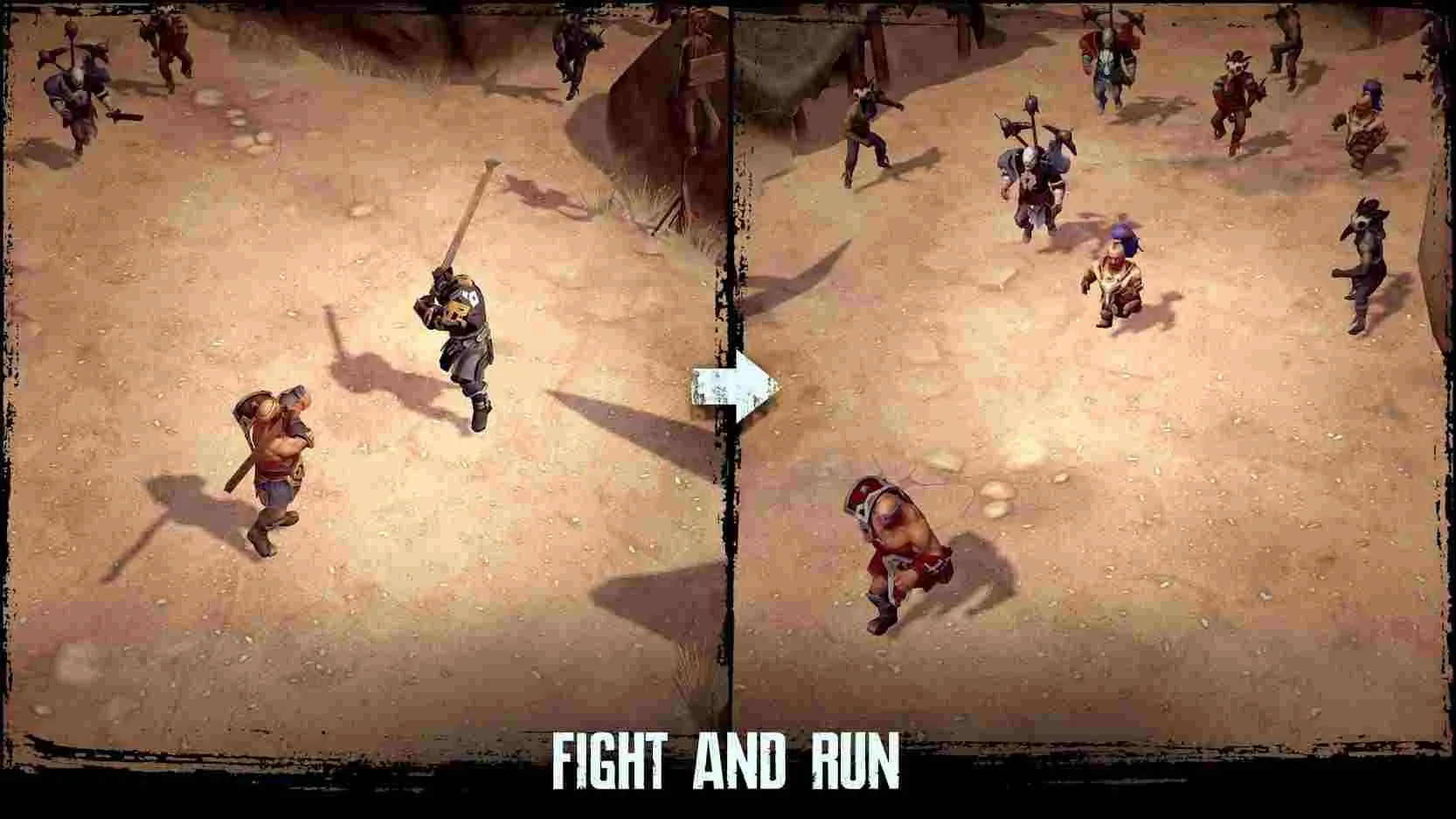 Ảnh 1 của Tải game Exile Survival Mod APK 0.52.1.2962 (Menu, Bất Tử) Chiến binh trong Exile Survival Mod sẵn sàng đối mặt mọi hiểm nguy