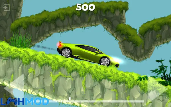 Ảnh 2 của Tải Exion Hill Racing APK 5.00 cho Android iOS Một chiếc xe đua đang vượt dốc trong Exion Hill Racing