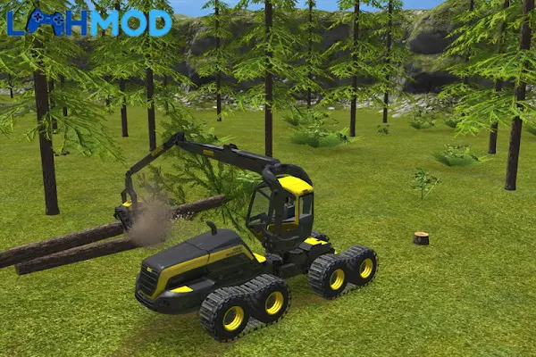 Ảnh 2 của Tải Farming Simulator 16 APK 1.1.2.6 Android iOS Người nông dân điều khiển máy kéo hiện đại trên cánh đồng