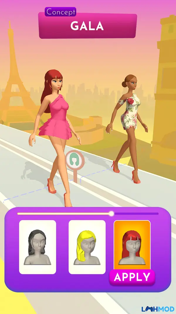 Ảnh 4 của Tải Fashion Battle Mod Apk 1.08.08 (Vô hạn tiền) cho Android, IOS Khoảnh khắc người mẫu Fashion Battle Mod chiến thắng trên sàn diễn, nhận được sự cổ vũ từ ban giám khảo