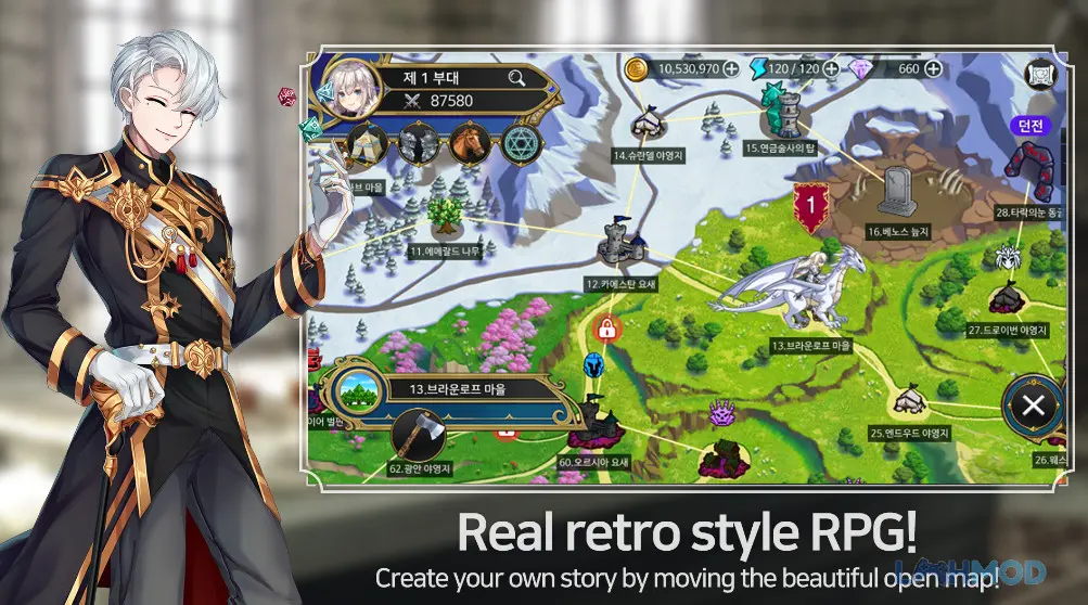 Ảnh 2 của Tải Final Guild Fantasy RPG Apk 1.0.252 cho Android iOs Giao diện chiến đấu của Final Guild Fantasy RPG