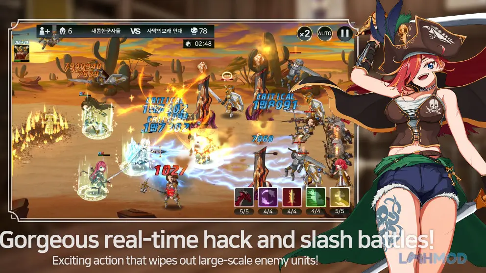 Ảnh 4 của Tải Final Guild Fantasy RPG Apk 1.0.252 cho Android iOs Cảnh chiến đấu hoành tráng trong Final Guild Fantasy RPG