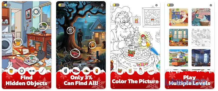 Ảnh 4 của Tải Find N Seek Spy Hidden Object Apk 1.0.7 cho Android iOs Giao diện tìm kiếm vật thể trong Find N Seek Spy Hidden Object với hình ảnh các đồ vật được ẩn giấu