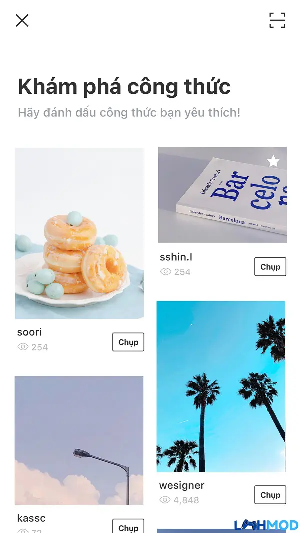 Ảnh 1 của Tải ứng dụng Foodie Apk 3.13.10 cho Android, IOS Giao diện chính của ứng dụng Foodie với các bộ lọc