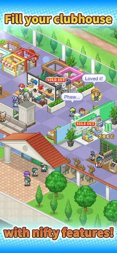 Ảnh 2 của Tải game Forest Golf Planner Mod APK 1.2.0 (Vô hạn tiền) Giao diện xây dựng và trang trí sân golf trong Forest Golf Planner Mod