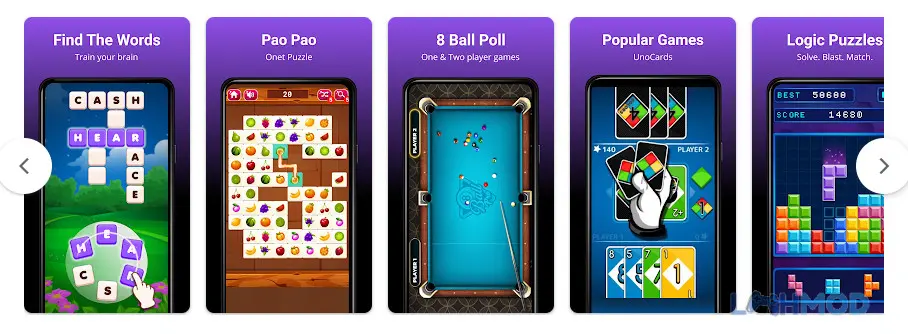 Ảnh 2 của Tải Fun Offline Games Apk v3.0.2 cho Android iOs Giao diện chọn game trong Fun Offline Games