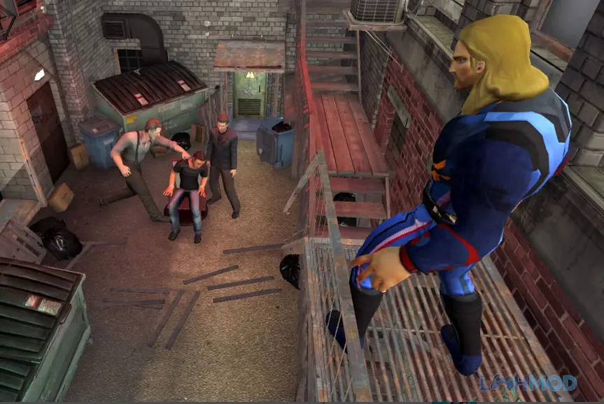 Ảnh 3 của Tải Gangster Target Superhero Game Apk 1.2.2 cho Android iOs Thế giới mở rộng lớn của Las Vegas trong game