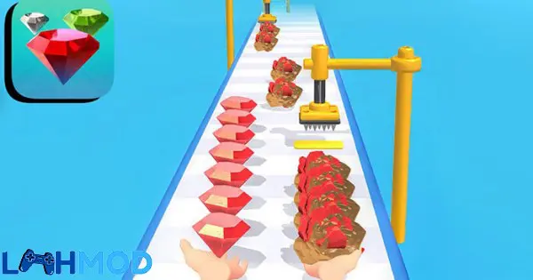Ảnh 2 của Tải Gem Stack APK 2.4.10 cho Android iOS Người chơi đang chế tác viên đá quý thô thành hình dáng tinh xảo