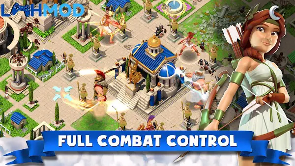 Ảnh 2 của Tải Gods of Olympus APK 4.10.31411 cho Android iOS Cảnh chiến đấu trong Gods of Olympus với các vị thần Hy Lạp