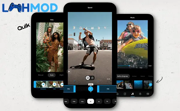 Ảnh 2 của Tải ứng dụng GoPro Quik APK 10.14.1 cho Android iOS Giao diện người dùng hiện đại của GoPro Quik