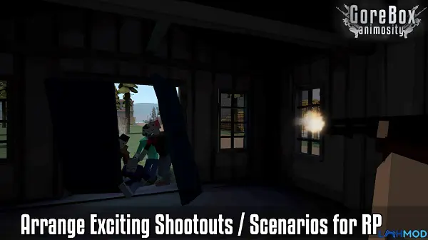 Ảnh 3 của Tải game GoreBox Apk 10.4.0 cho Android, IOS Cảnh chiến đấu ác liệt trong một lâu đài cổ điển của GoreBox