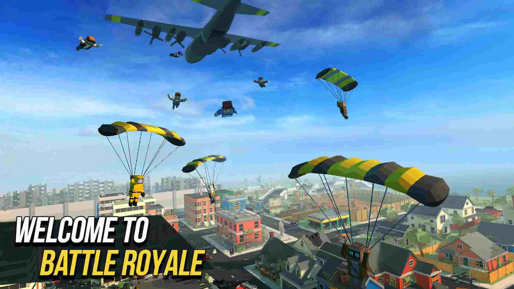 Ảnh 2 của Tải game Grand Battle Royale Mod APK 3.5.1 (Vô Hạn Tiền) Một tay súng pixel đang ẩn nấp trên chiến trường thành phố trong Grand Battle Royale