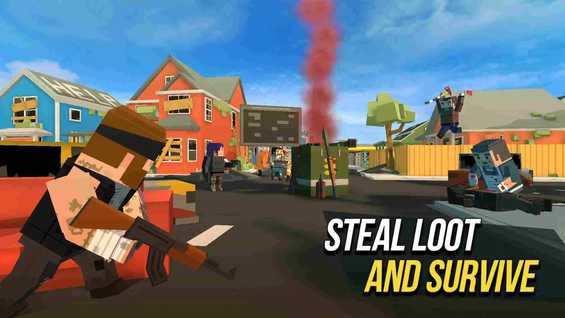 Ảnh 3 của Tải game Grand Battle Royale Mod APK 3.5.1 (Vô Hạn Tiền) Giao diện tìm kiếm trang bị và vũ khí trong Grand Battle Royale Mod